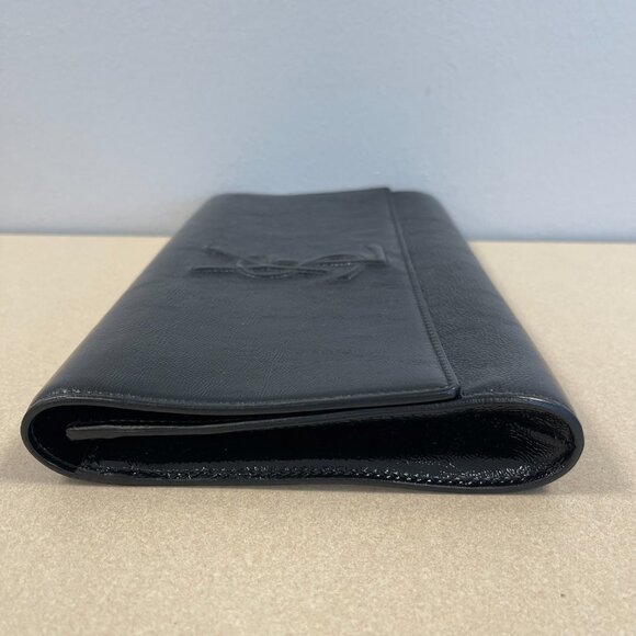 YSL Yves Saint Laurent Black Patent Leather Belle de Jour Clutch Bag - Preowned - Picture 5 of 10